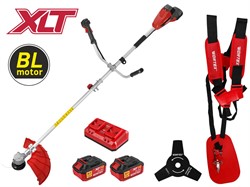 Триммер аккум. WORTEX TB 3036-1 AT XLT SET БЕСЩЁТ.ДВИГ., 18В+18В, шир.скаш.380/255 мм леска/нож - фото 233657