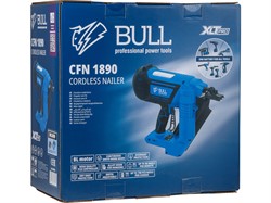 Аккум. гвоздезабивной пистолет BULL CFN 1890 в кор. XLTpro, SET, БЕСЩЕТ. 18В, 90мм, дерево, 90шт/мин - фото 233810
