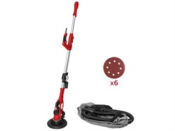 Шлифмашина для стен и потолков WORTEX LX DG 2275 в кор. с штангой, 750 Вт, 225 мм, эксц., LED - фото 233885