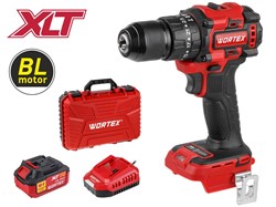 Аккум. ударная дрель-шуруповерт WORTEX BD 2030-1 Li в чем. XLT SET БЕСЩЕТ., 18 В, 55 Н*м, 1х4 А*ч - фото 234117