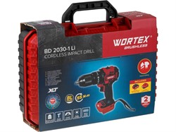 Аккум. ударная дрель-шуруповерт WORTEX BD 2030-1 Li в чем. XLT SET БЕСЩЕТ., 18 В, 55 Н*м, 1х4 А*ч - фото 234128