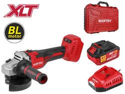 Аккум. углошлифмашина WORTEX CAG 1812 S в чем. ALL1 XLT SET БЕСЩЕТ., 18 В, 125 мм, 9600 об/мин - фото 234139