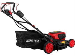 Газонокосилка аккум. WORTEX CLM 4536-4 в кор. XLT SET БЕСЩЁТ.ДВИГ., САМОХОД., 18В+18В, 2х6Ач, компл. - фото 234173