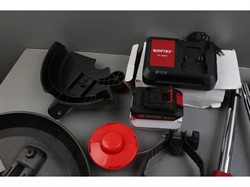 Триммер аккум. WORTEX TB 3018-1 AT XLT SET 18В,1 акк., 2Ач,БЕСЩЁТ.ДВИГ.,шир.скаш.лес./нож 300/230 - фото 234348