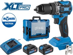 Аккум. дрель-шуруповерт BULL SR 1807 R-series Xcase XLTpro БЕСЩЕТ., 18 В, 60 Н*м, 2х4 А*ч, з/у 4 А - фото 234392