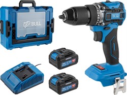 Аккум. дрель-шуруповерт BULL SR 1807 R-series Xcase XLTpro БЕСЩЕТ., 18 В, 60 Н*м, 2х4 А*ч, з/у 4 А - фото 234393