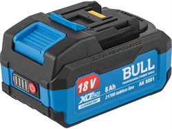 Аккумулятор BULL AK 8001 18.0 В, 21700 TABLESS, 8.0 А/ч, Li-Ion XLTpro - фото 234431