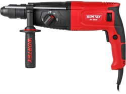 Перфоратор WORTEX RH 2629 в чем. + (2 зубила, 3 сверла) (800 Вт, 3.0 Дж, 3 реж., патрон SDS-plus, быстросъемн., БЗП в комплекте, вес 3.1 кг) (RH262901129) - фото 234517