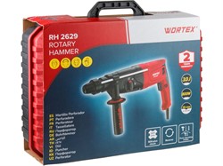 Перфоратор WORTEX RH 2629 в чем. + (2 зубила, 3 сверла) (800 Вт, 3.0 Дж, 3 реж., патрон SDS-plus, быстросъемн., БЗП в комплекте, вес 3.1 кг) (RH262901129) - фото 234527