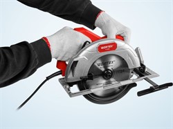 Циркулярная пила WORTEX CS 1865 в кор. (1400 Вт, 185х20 мм 24Т, пропил до 65 мм, алюминиевая подошва) (1333550) - фото 235835
