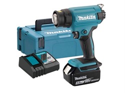 Аккум. термовоздуходувка DHG180RT1J MAKPAC  MAKITA (18.0 В, 1 акк., 5.0 А/ч Li-Ion, 550 град, кейс MakPac ,насадки. 1,з/у) (DHG180RT1J) - фото 235867