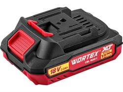 Аккум. секатор WORTEX CBS 2030 в кор. ALL1 SET, БЕСЩЕТ., 18 В, ветки до 28 мм + телескоп. штанга