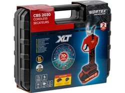 Аккум. секатор WORTEX CBS 2030 в чем. ALL1 SET, БЕСЩЕТ., 18 В, ветки до 28 мм