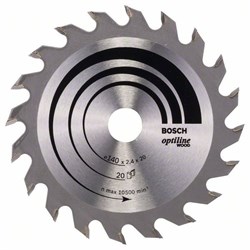 Пильный диск Bosch Optiline Wood 140 x 20/12,7 x 2,4 mm, 20 [2608640586]
