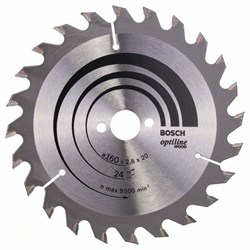 Пильный диск Bosch Optiline Wood 160 x 20/16 x 2,6 mm, 24 [2608640596]