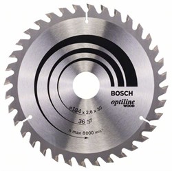 Пильный диск Bosch Optiline Wood 184 x 30 x 2,6 mm, 36 [2608640611]