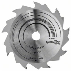 Пильный диск Bosch Speedline Wood 130 x 16 x 2,2 mm, 9 [2608640774]