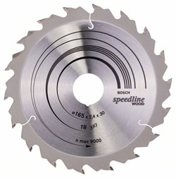Пильный диск Bosch Speedline Wood 165 x 30 x 2,4 mm, 18 [2608640789]