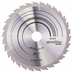 Пильный диск Bosch Speedline Wood 210 x 30 x 2,6 mm, 30 [2608640803]