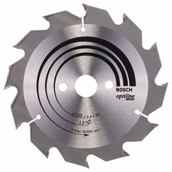 Пильный диск Bosch Optiline Wood 150 x 20/16 x 2,4 mm, 12 [2608641169]