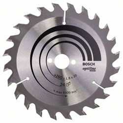Пильный диск Bosch Optiline Wood 160 x 20/16 x 1,8 mm, 24 [2608641171]