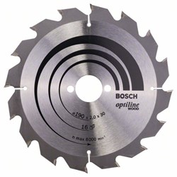 Пильный диск Bosch Optiline Wood 190 x 30 x 2,0 mm, 16 [2608641184]