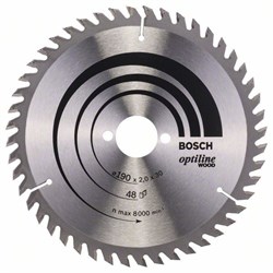Пильный диск Bosch Optiline Wood 190 x 30 x 2,0 mm, 48 [2608641186]