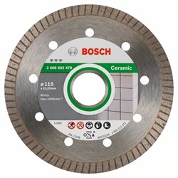 Алмазный отрезной круг Bosch Best for Ceramic Extra-Clean Turbo 115 x 22,23 x 1,4 x 7 mm [2608602478]