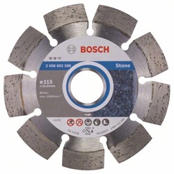 Алмазный отрезной круг Bosch Expert for Stone 115 x 22,23 x 2,2 x 12 mm [2608602588]