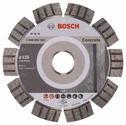 Алмазный отрезной круг Bosch Best for Concrete 125 x 22,23 x 2,2 x 12 mm [2608602652]