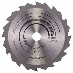 Пильный диск Bosch Speedline Wood 165 x 20/16 x 1,7 mm, 12 [2608642600]