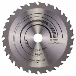 Пильный диск Bosch Speedline Wood 165 x 20/16 x 1,7 mm, 24 [2608642601]