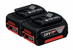 Аккумулятор Комплект аккумуляторов Bosch GBA 18 В 4,0 А*ч M-C [1600Z00042] - фото 60518