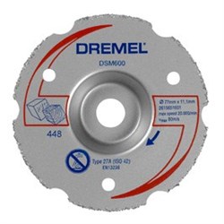 Многофункциональный твердосплавный отрезной круг DREMEL® DSM20 для резки заподлицо [2615S600JA] - фото 59875