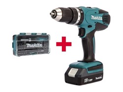 Аккум._ударная_дрельшуруповерт_MAKITA_HP_457_DWE_в_чем.__Набор_бит_47_шт._B36170_18.0_В,_2_акк.,_1.5_Ач_LiIon,_2_скор.,_42_Нм,_шурупы_до_13_мм_HP457DWEA1