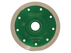 Алмазный круг 125х22 мм по керамике сплошн.ультратонкий S-тип Turbo HILBERG (1,22мм) (НМ602)