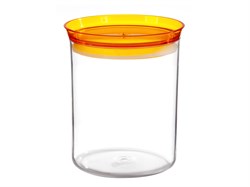 Баночка для сыпучих продуктов Alt (Альт), оранжевый полупрозрачный, BEROSSI (Изделие из пластмассы. Литраж 1 л) (ИК04918000)