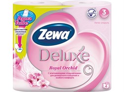 Бумага_туалетная_3х_слойная_Deluxe_Orchid_4_рул._Zewa_7322540568745