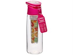 Бутылка для воды с контейнером д/фруктов, 750 мл, розовая, PERFECTO LINEA (спорт, развлечение, ЗОЖ) (34-758071) [34758071]