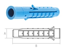 Дюбель распорный 5х25 мм четырехсегментный (100 шт в пласт. конт.) STARFIX (SMP1-41310-100)