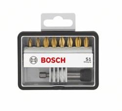 Bosch Набор Robust Line из 8+1 насадок-бит S Max Grip 25 мм, 8+1 шт. 2607002575