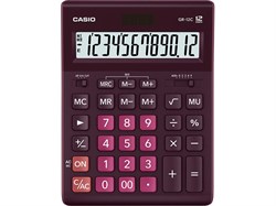 Калькулятор CASIO GR-12 12 разр. бордо бухгалтерский (GR-12C- WR) [GR12C WR]
