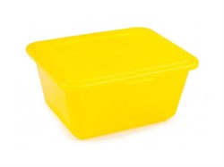 Контейнер Deco (Деко) 1,2 л, лимон, BEROSSI (Изделие из пластмассы. Литраж 1,2 л.   Размер 176 х 143 х 83 мм) (ИК17055000)