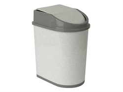 Контейнер для мусора 5л (мраморный) (IDEA) (М2480)