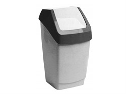 Контейнер для мусора ХАПС 15л (мраморный) (IDEA) (М2471)