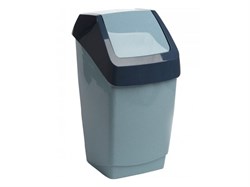 - Контейнер для мусора ХАПС 25л (голубой мрамор) (IDEA) (М2472)