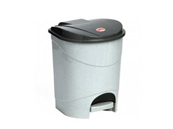 Контейнер для мусора с педалью 7л (мраморный) (IDEA) (М2890)