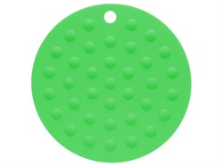 Коврик под горячее силиконовый, круглый, 17.5 х 0.2 см, темно-зеленый, PERFECTO LINEA (Супер цена!) (23-006116)