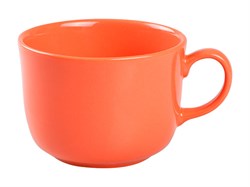 Кружка керамическая, 590 мл, серия Мерсин, оранжевая, PERFECTO LINEA (Супер цена!) (19-126200)