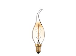 Лампа накаливания декор. RETRO GOLD CA35 СВЕЧА НА ВЕТРУ 40 Вт E14 220-240В JAZZWAY (2858306)